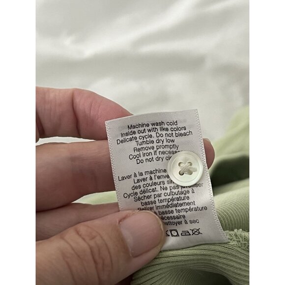 Veronica Beard Coralee Top Dusty Sage Green Size Medium - Picture 15 of 15
